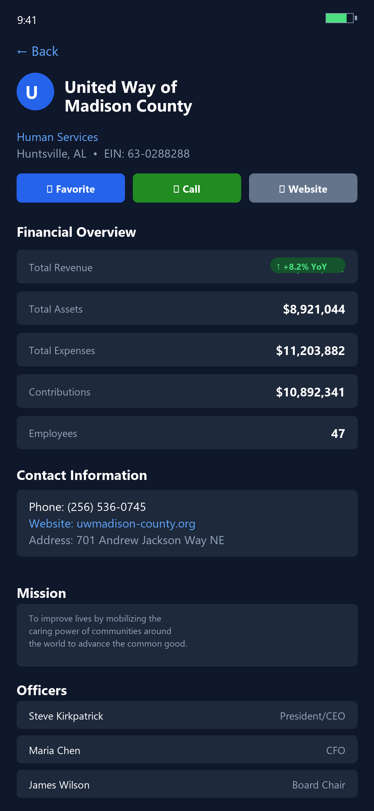 NonProfit Finder screenshot 2
